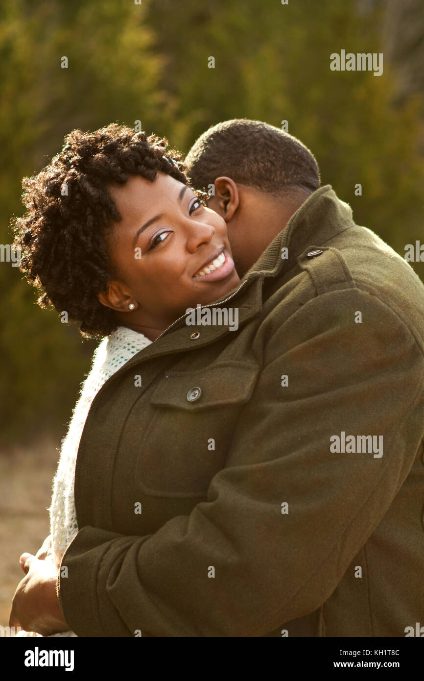 Portrait of a happy African American loving couple Stock Photo - Alamy