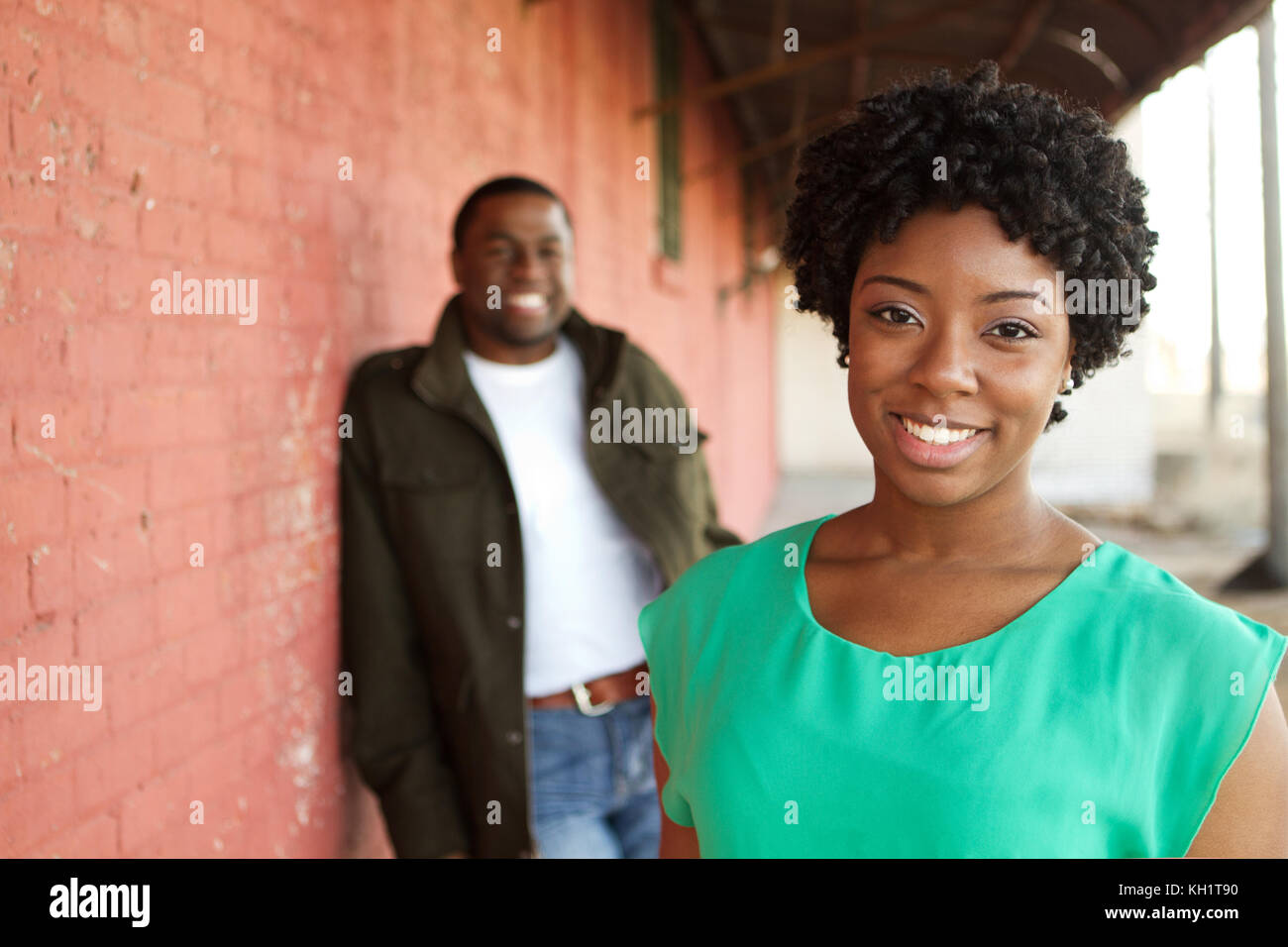 Portrait of a happy African American loving couple Stock Photo - Alamy