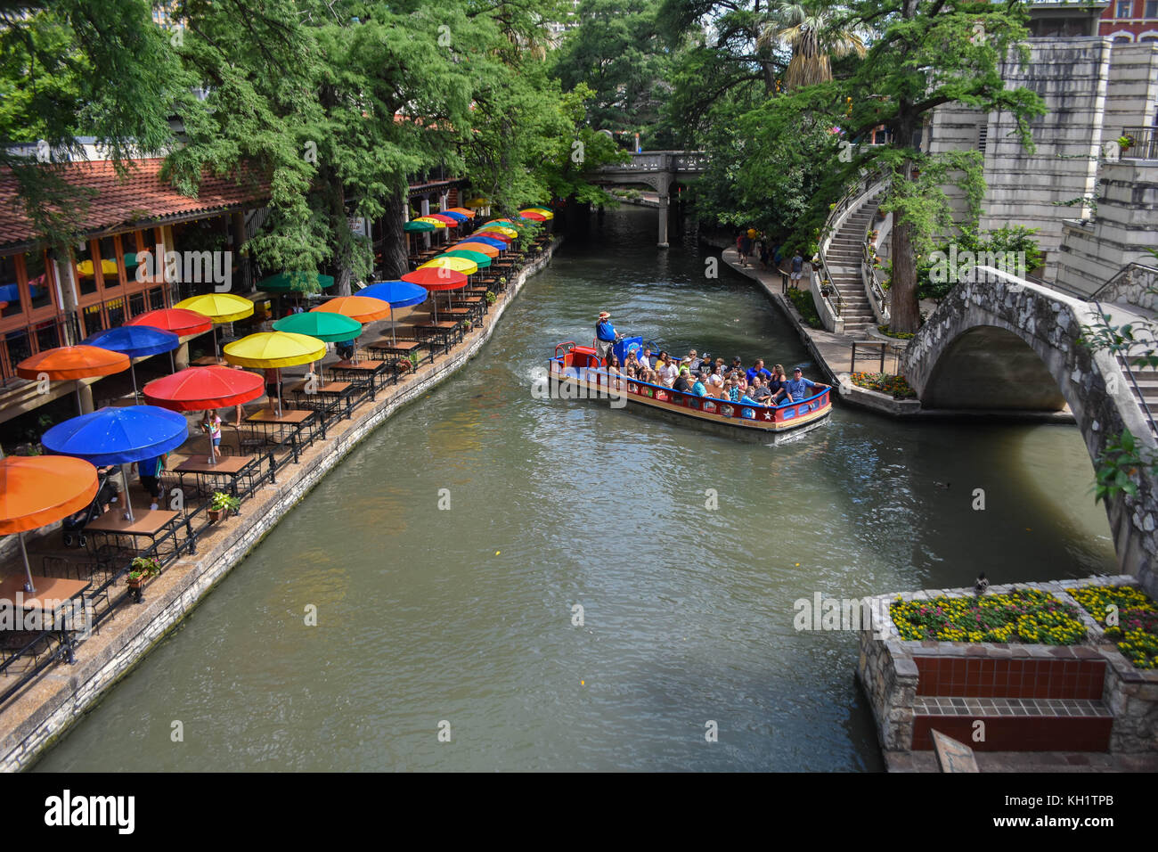 San Antonio Riverwalk Umbrellas High Resolution Stock Photography and ...