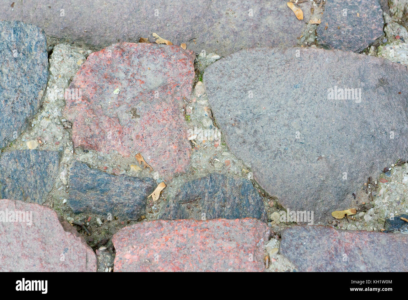 stones are arranged in a chaotic order and are a texture Stock Photo