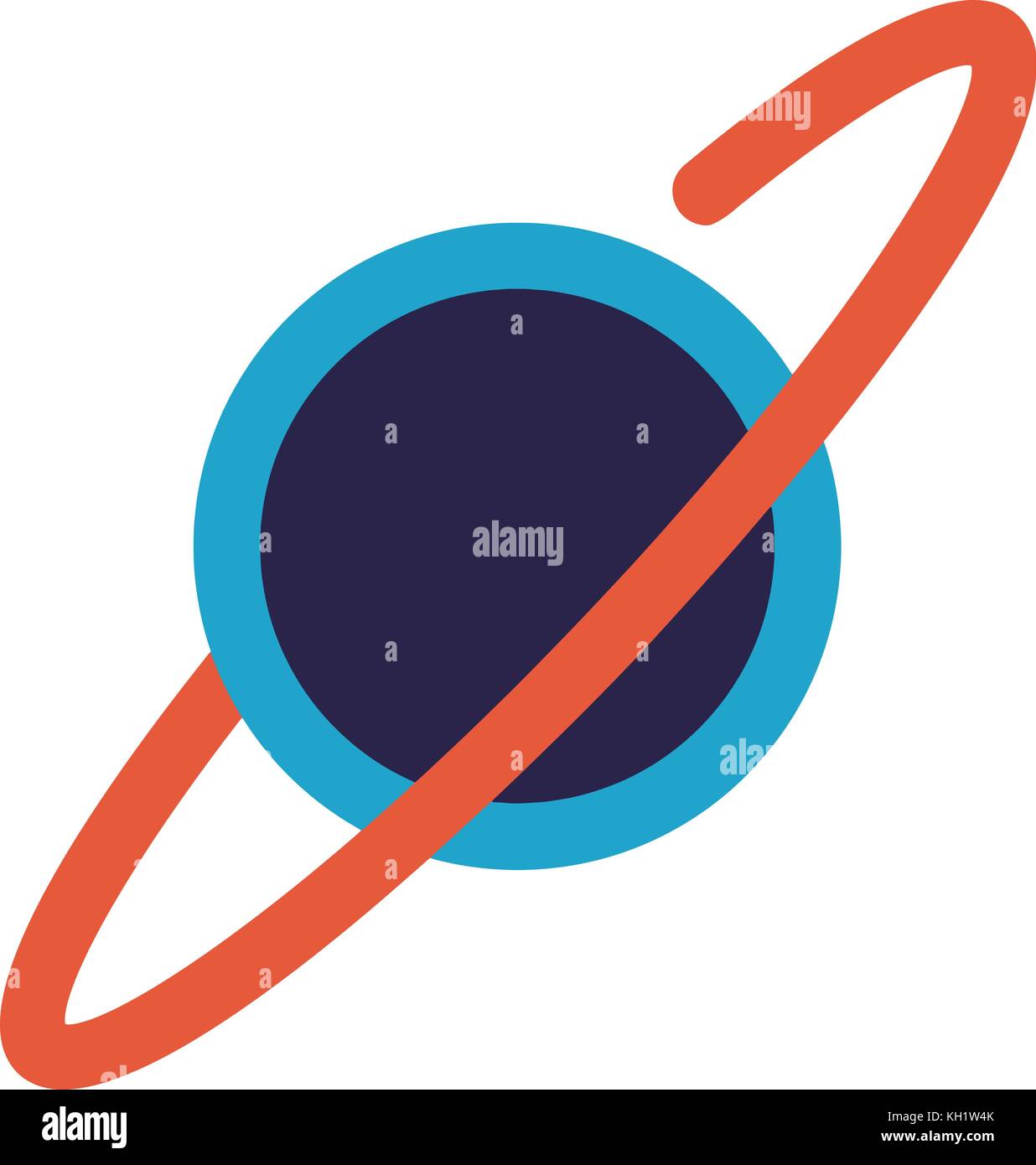Saturn logo Stock Vector