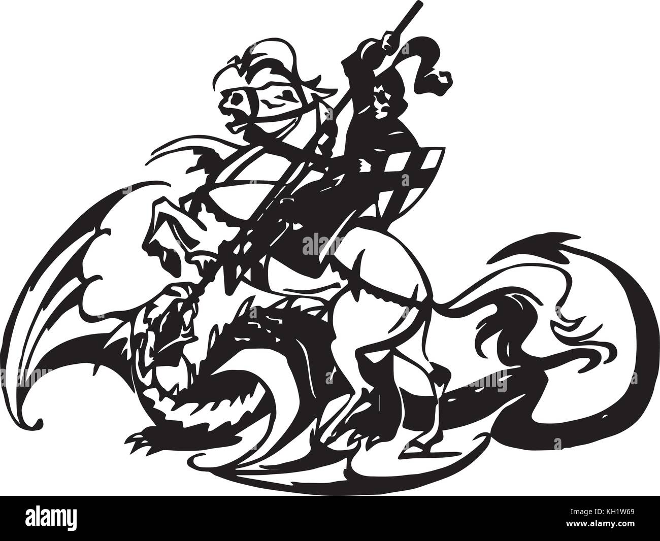 St George Stock Vector