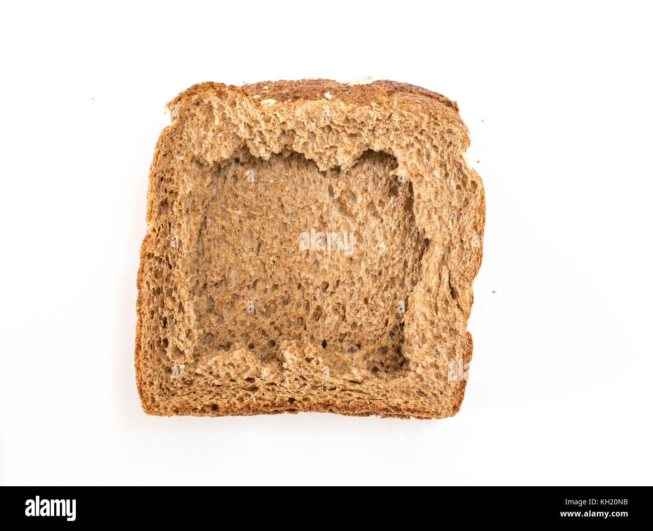 Sandwich bread slices with hole, on white background Stock Photo Alamy