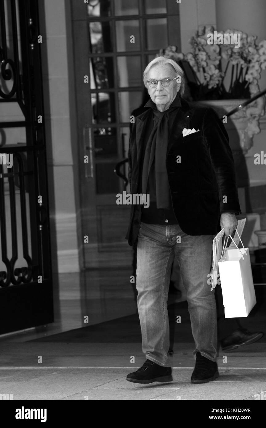 October 2nd, 2017 - Paris  Diego Della Valle leaving his hotel in Paris during the Paris Fashion Week. Stock Photo