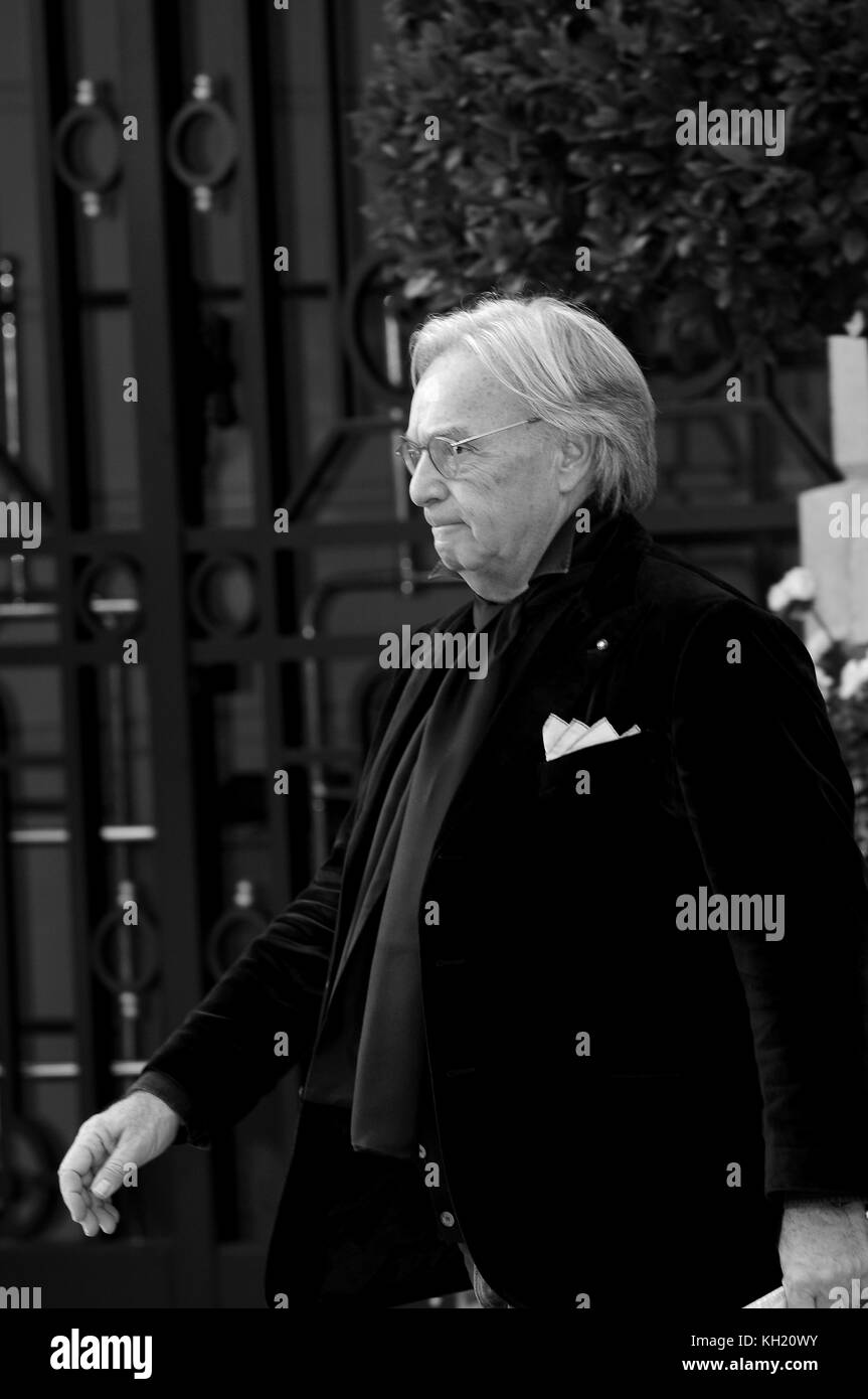 October 2nd, 2017 - Paris  Diego Della Valle leaving his hotel in Paris during the Paris Fashion Week. Stock Photo