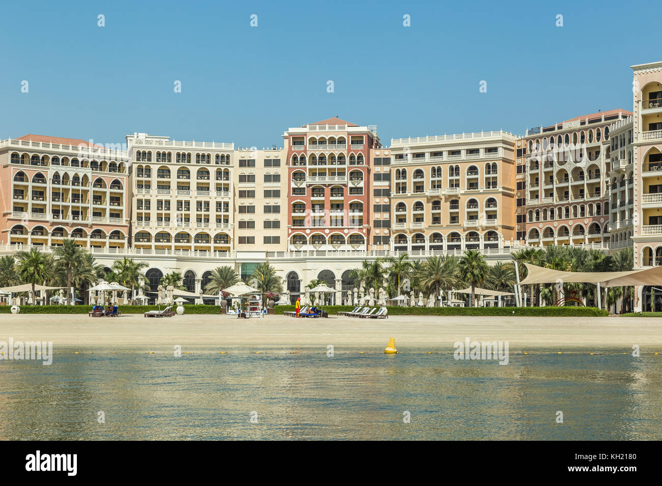 Abu Dhabi, United Arab Emirates, June 10, 2017: Ritz-Carlton Hotel Stock Photo