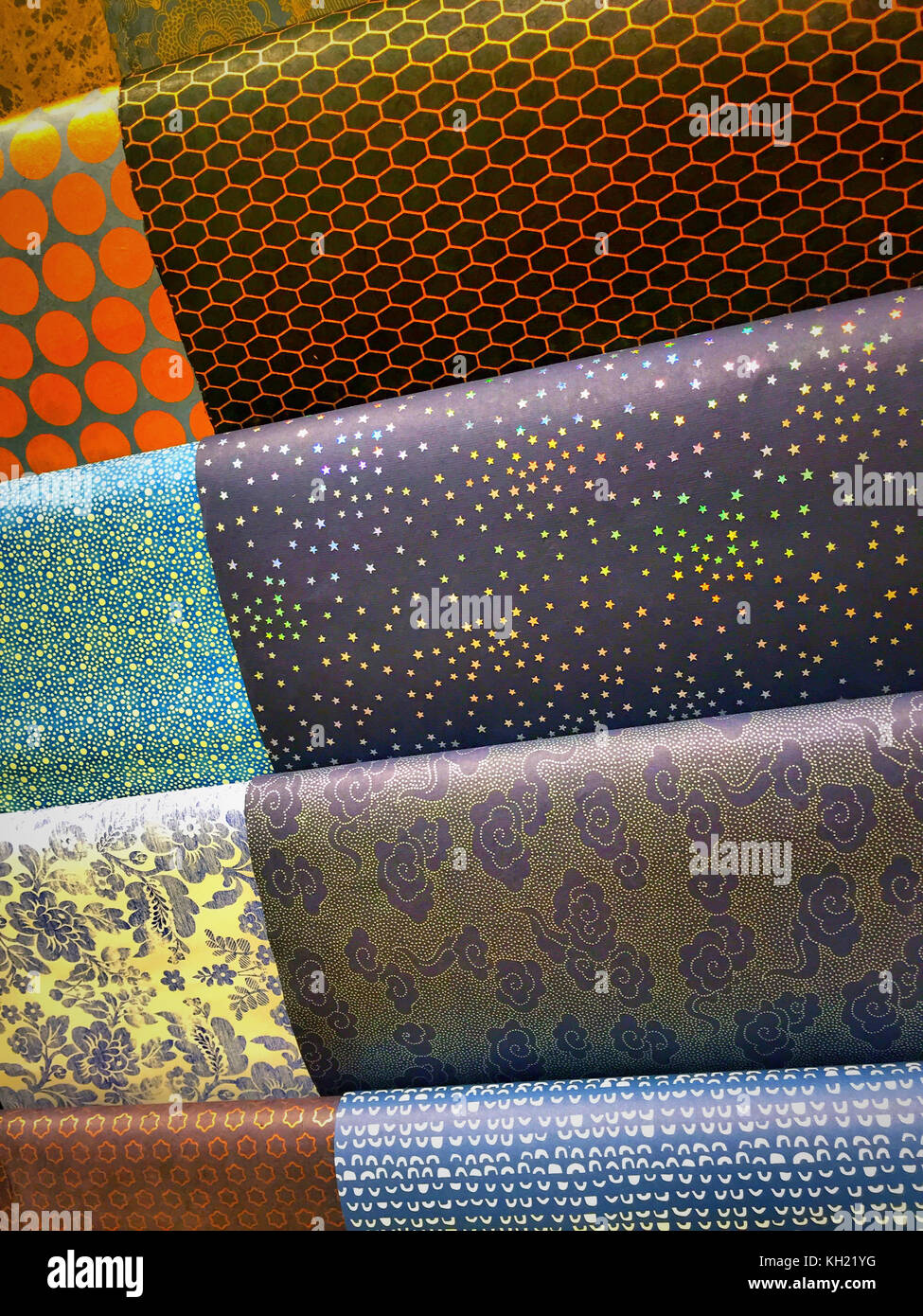 Decorative Paper Store Display Stock Photo Alamy