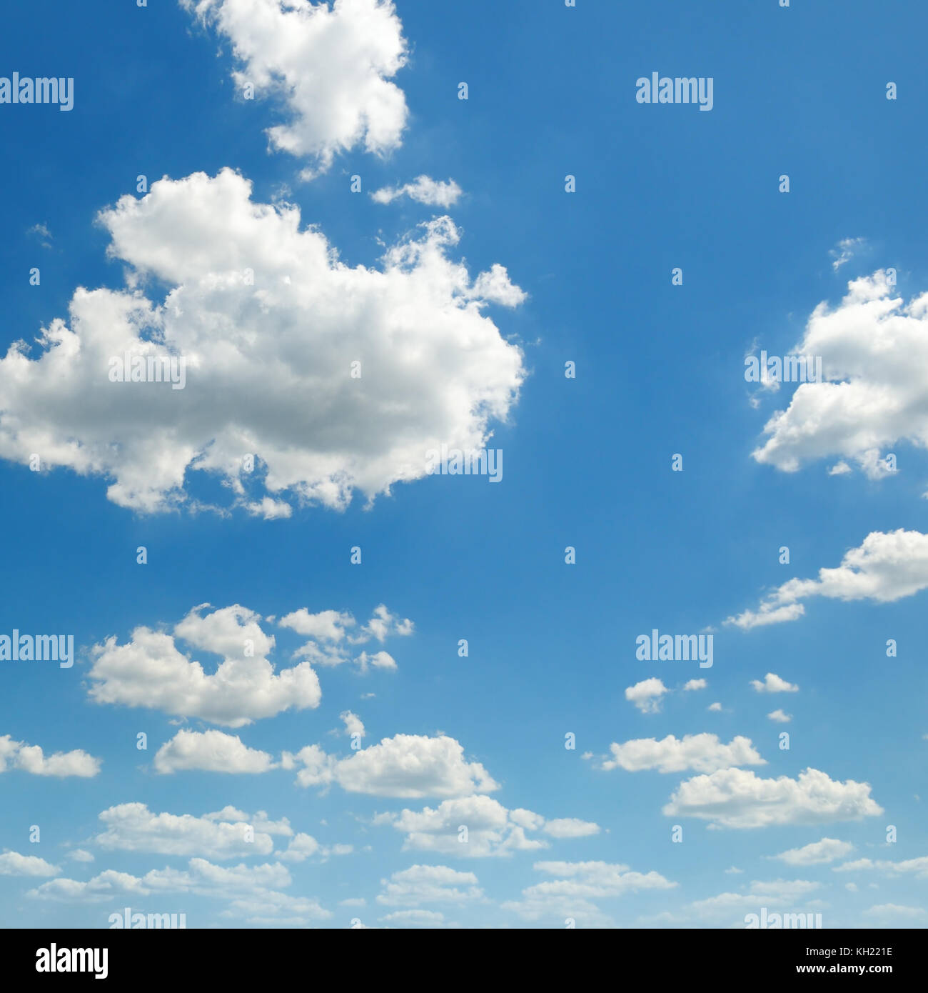 cumulus clouds in the blue sky Stock Photo - Alamy