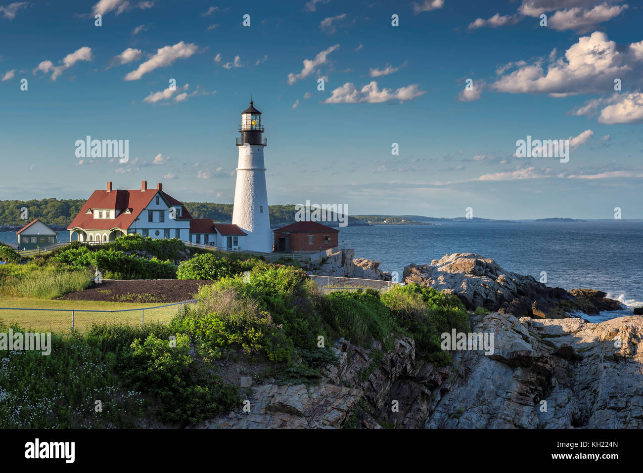 Portland Lighthouse, Maine, USA Stock Photo