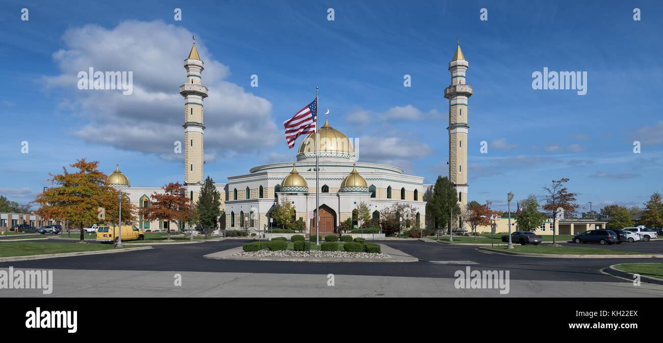 Islamic Center of America on Ford Road in Dearborn, Michigan Stock Photo