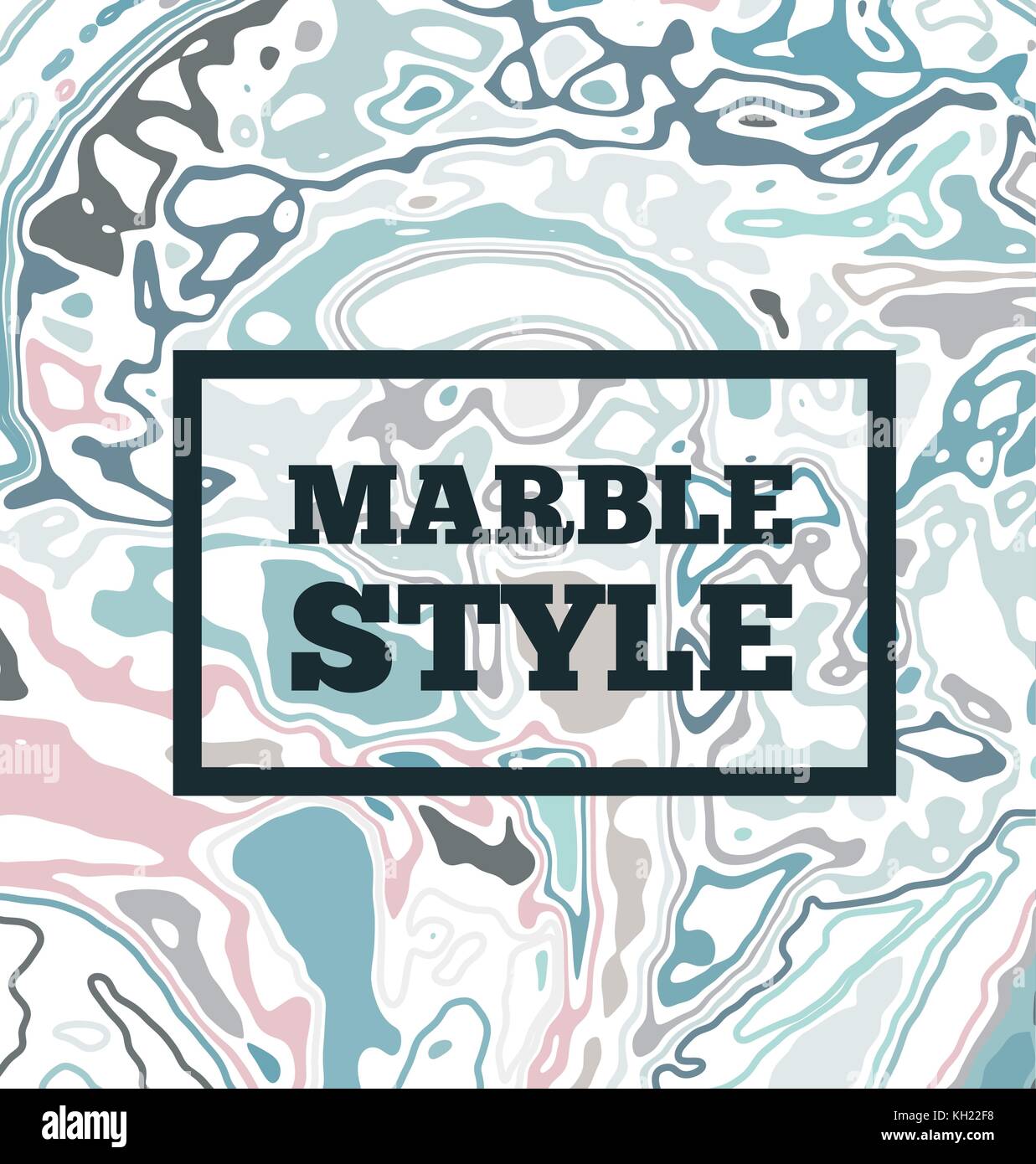 Marble ink background. Vector illustration Stock Vector