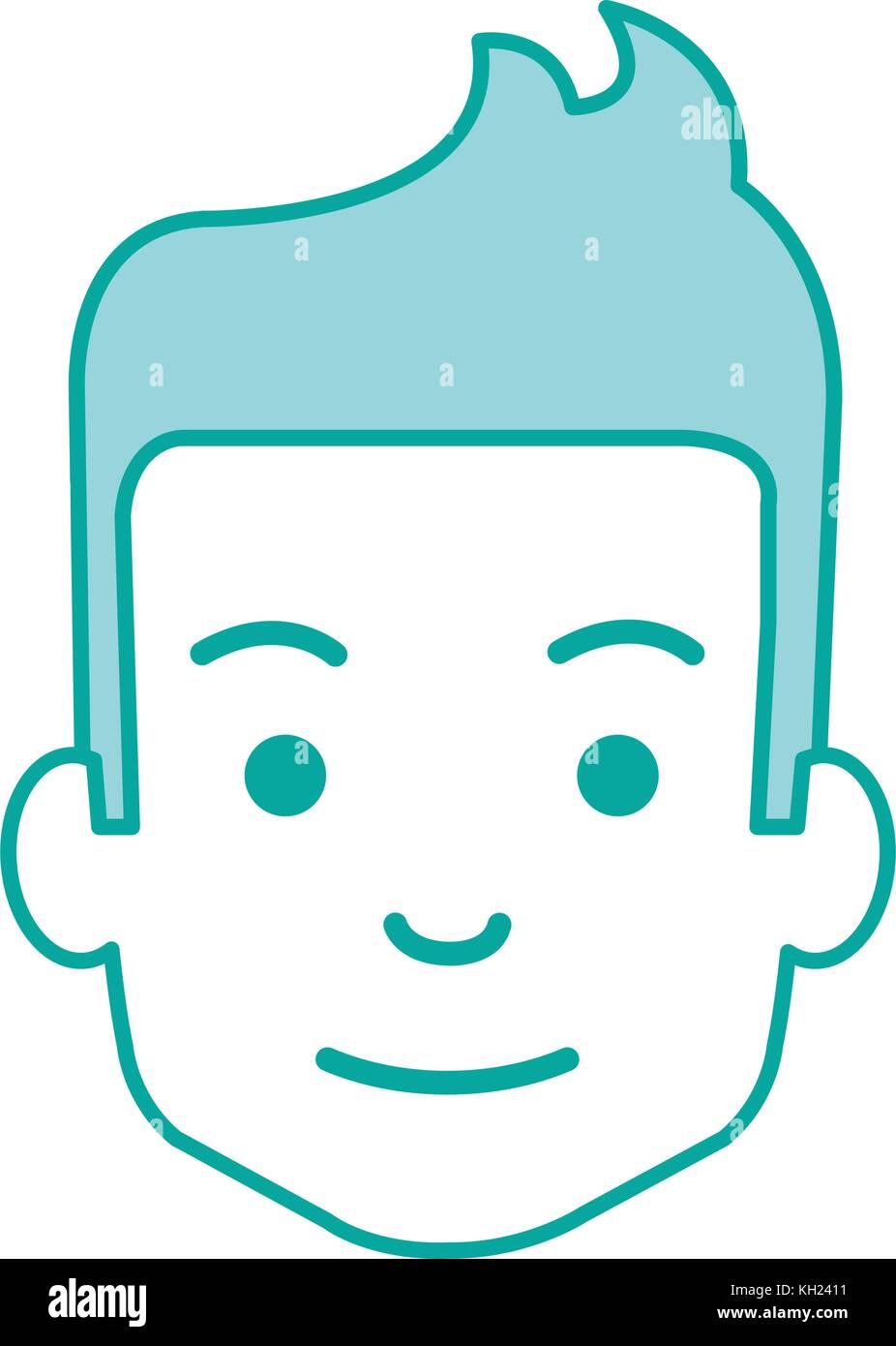 young man head avatar character Stock Vector Image & Art - Alamy