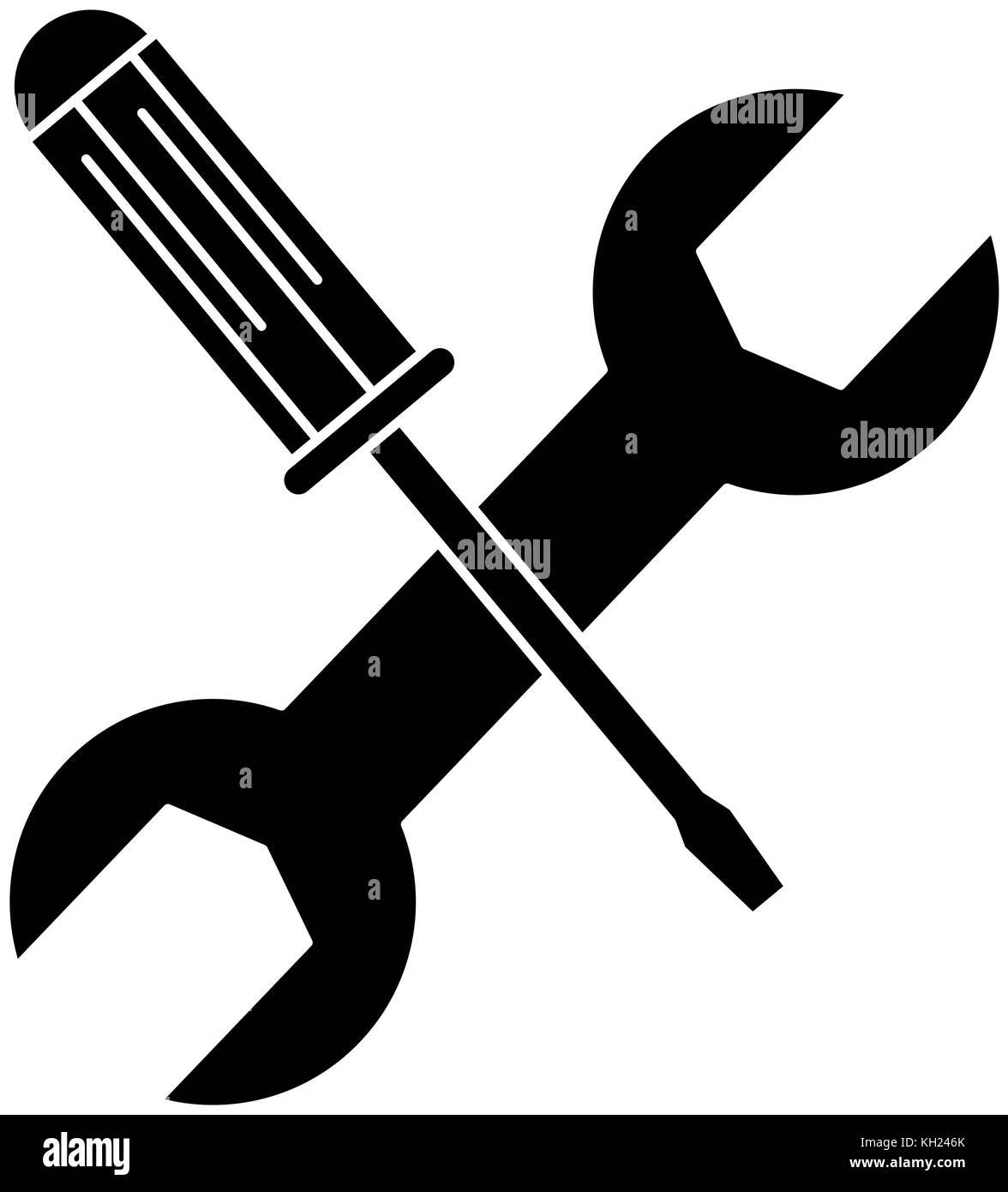 screwdriver and wrench tools Stock Vector Image & Art Alamy