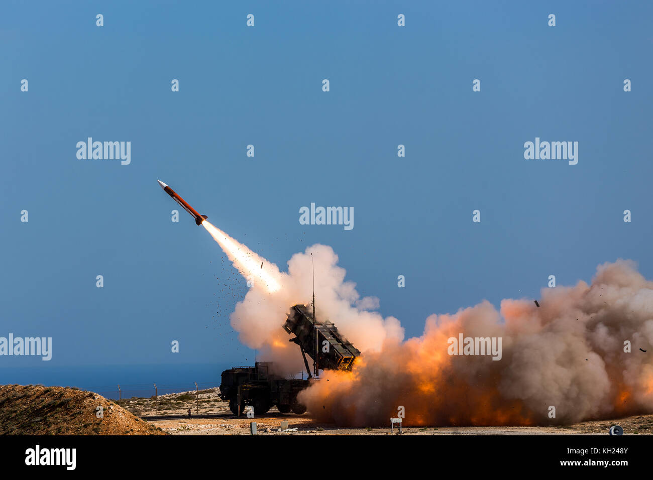 Patriot Missile System Stock Photo