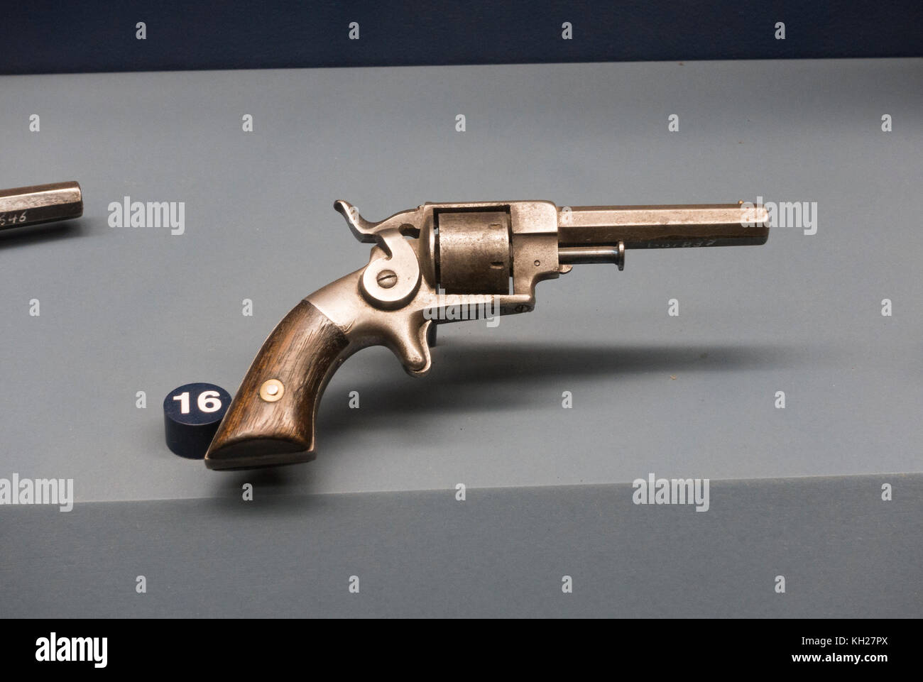 An Allen and Wheelock Sidehammer Revolver (c.1860s), National Civil War Museum, Lincoln Circle