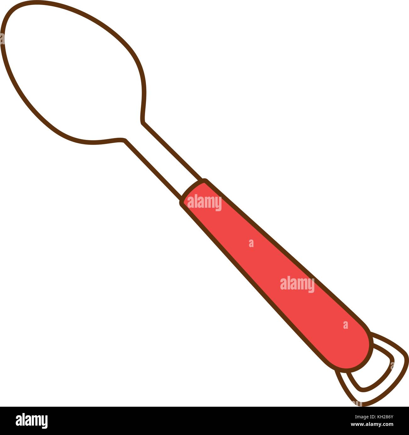 spoon cutlery isolated icon Stock Vector Image & Art - Alamy