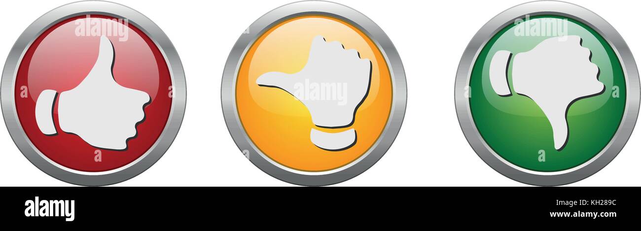 Thumbs up down neutral hi-res stock photography and images - Alamy