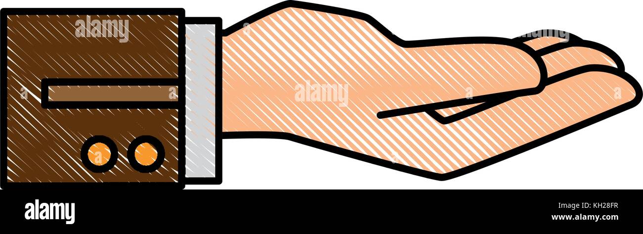 hand waiter receibed icon Stock Vector Image & Art - Alamy