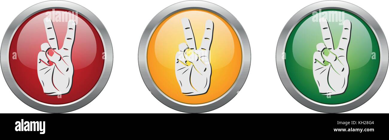 Modern Button Vector Peace for the creative use in graphic design Stock ...