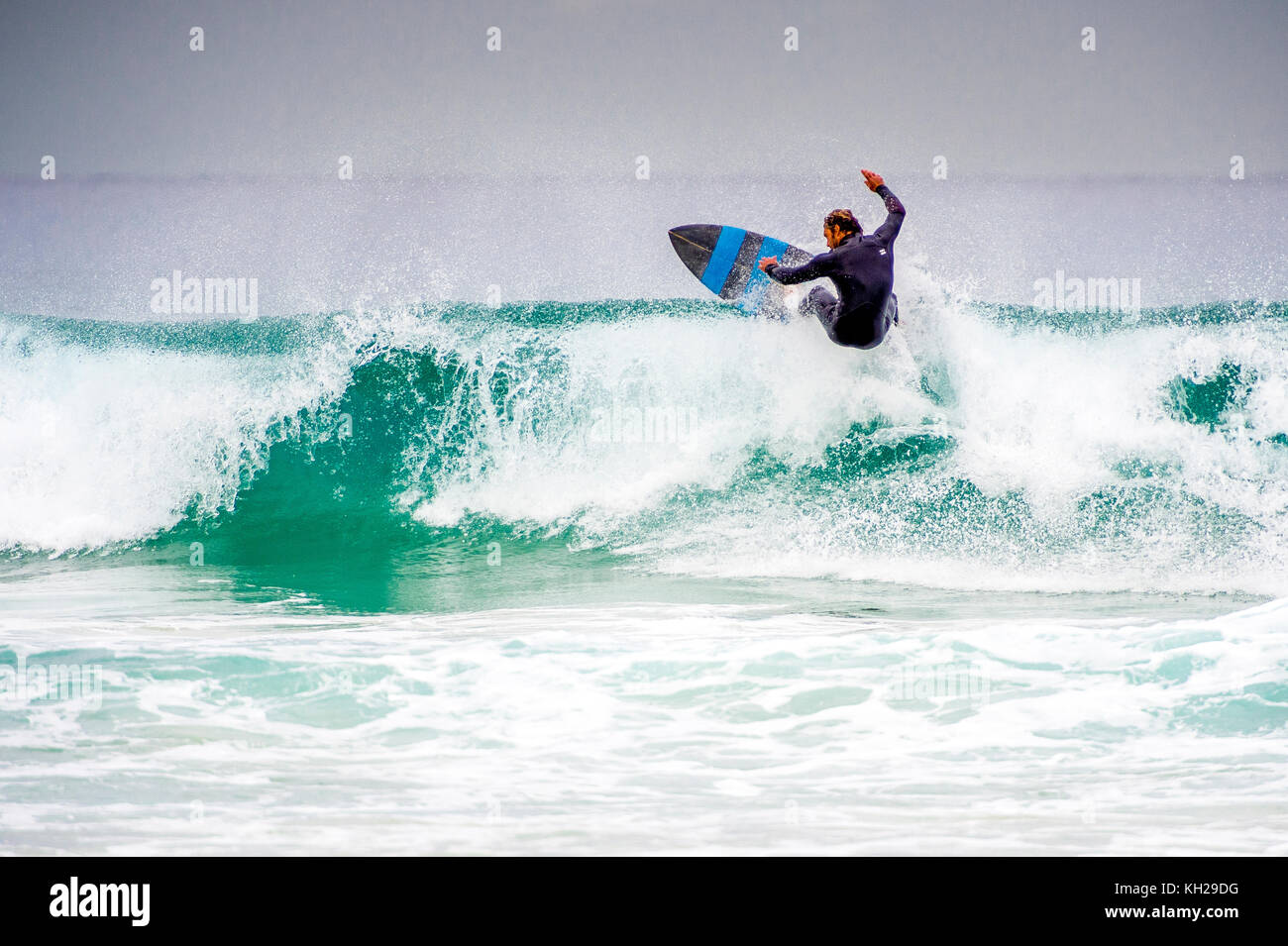Surfing at Bondi Beach Stock Photo