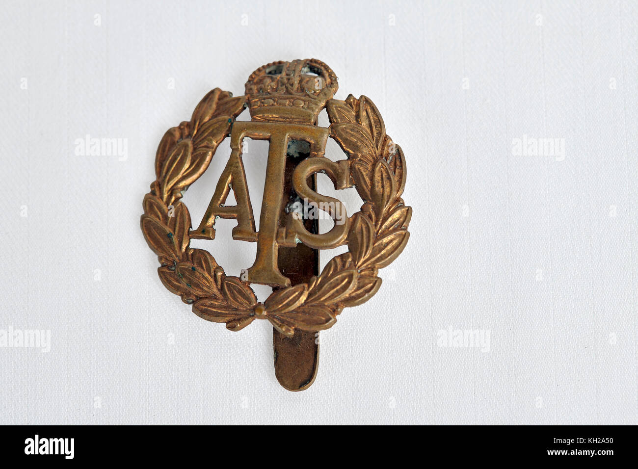 World War ATS cap badge Stock Photo