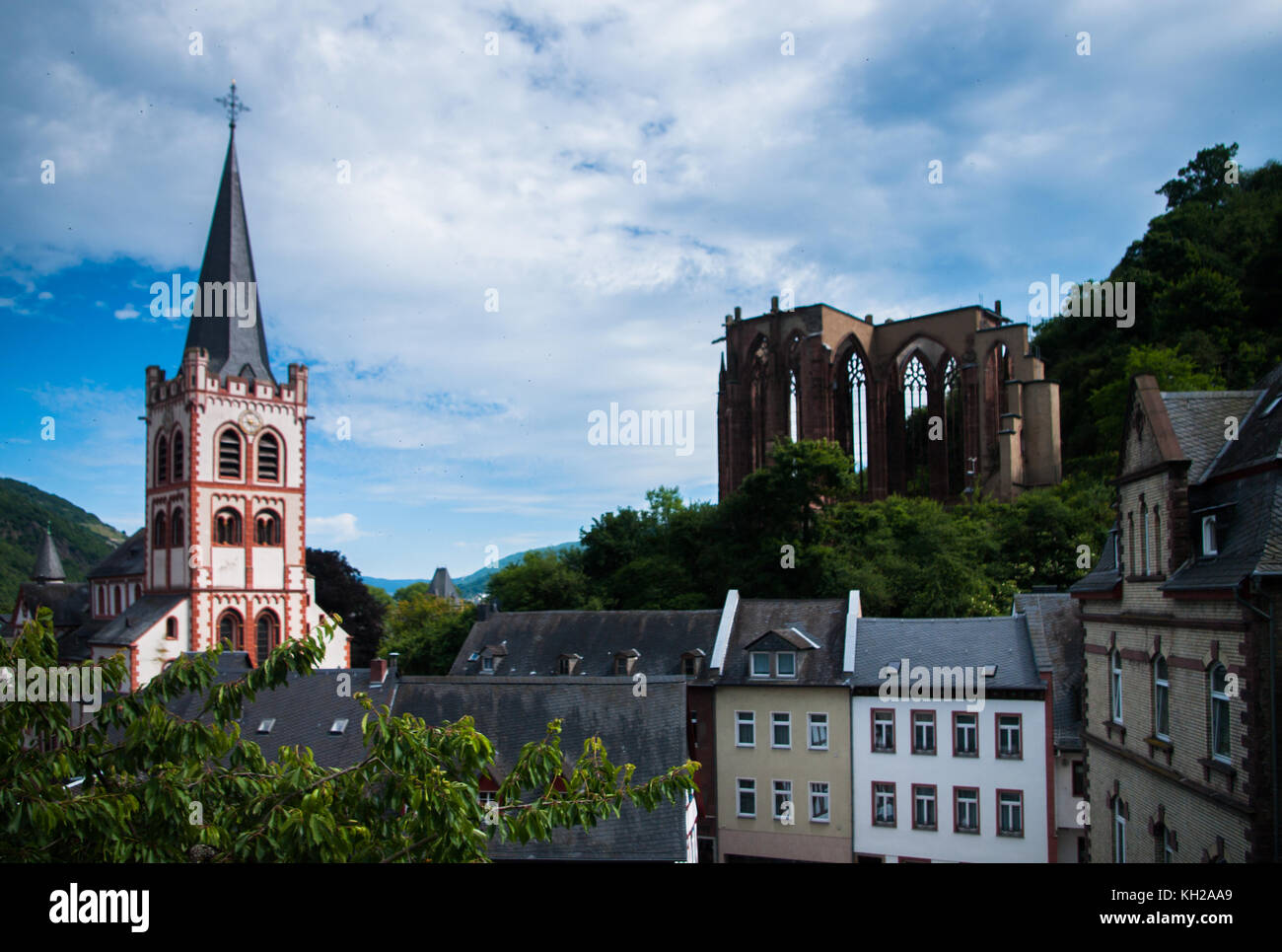 Bacharach located in Germany Stock Photo