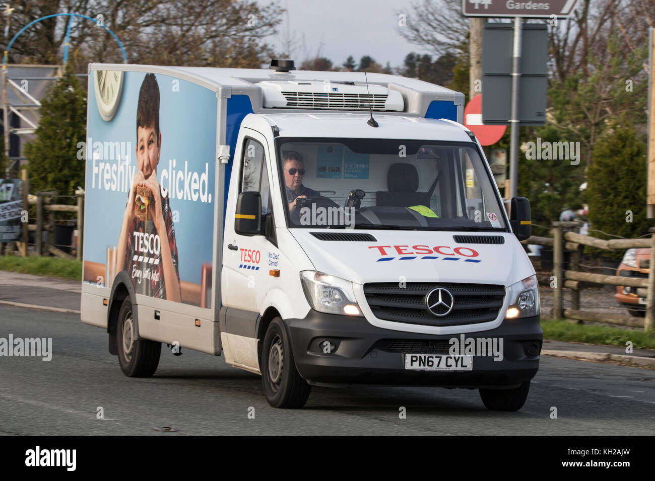 Tesco mobile delivery van in Blackpool, UK Stock Photo - Alamy