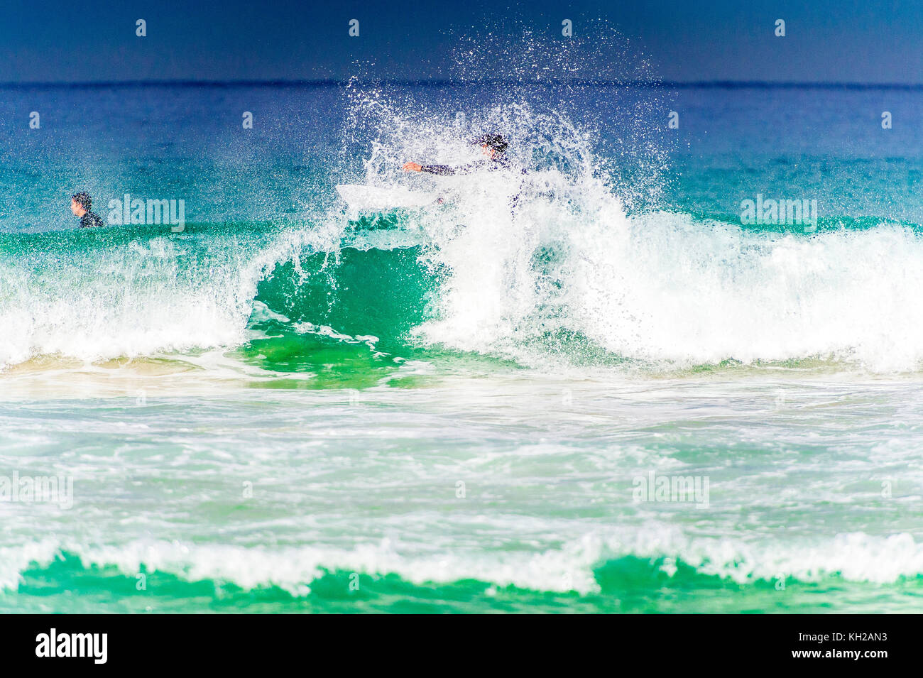 Surfing at Bondi Beach Stock Photo