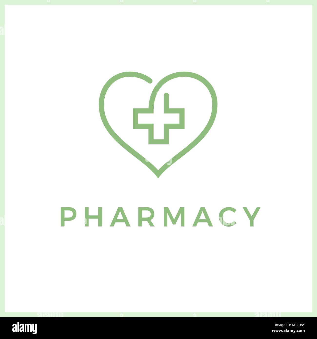 Heart and Cross Pharmacy Logo Template Stock Vector Image & Art - Alamy