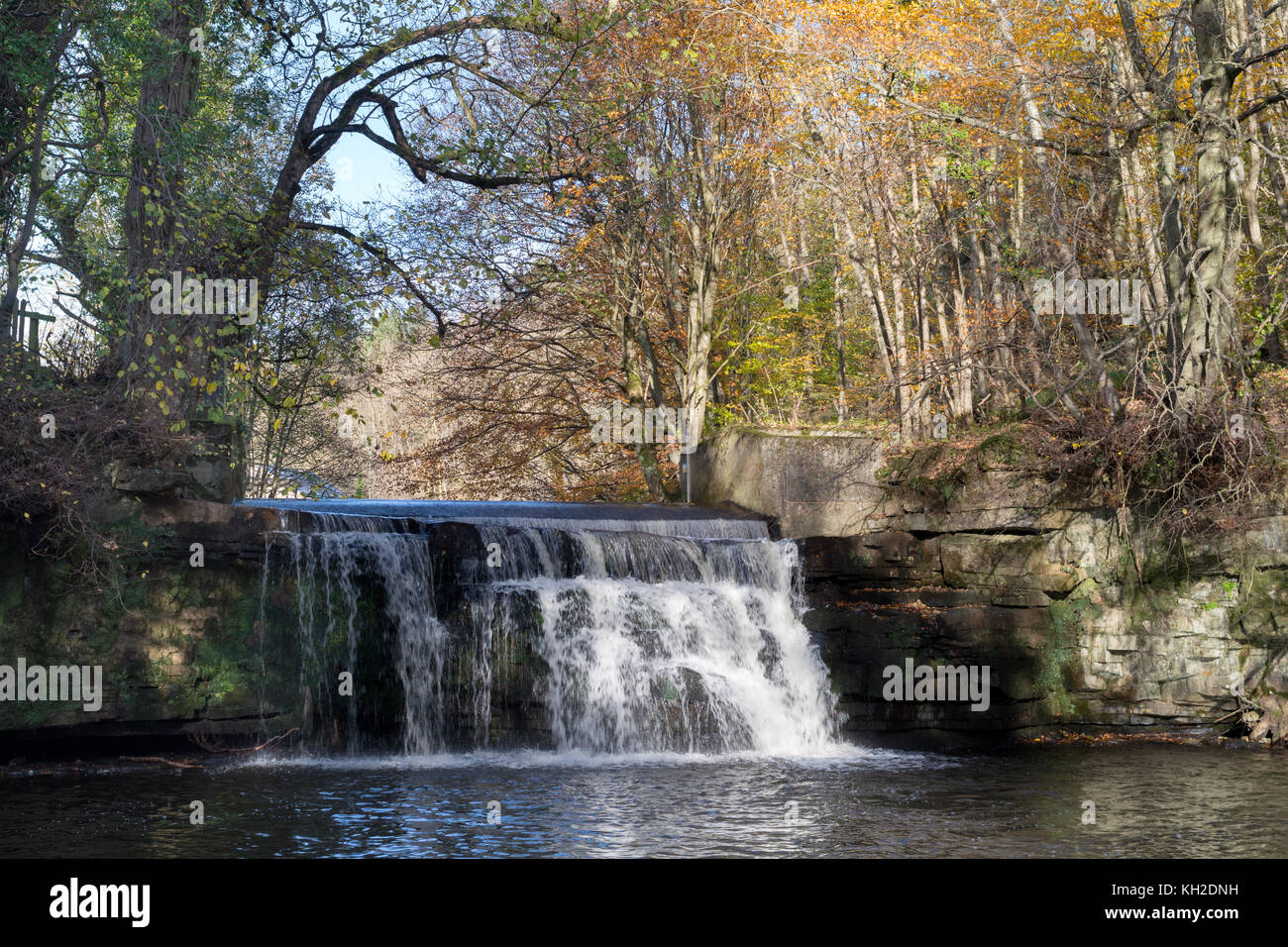 Waterfall on the Rookhope Burn at Eastgate, Weardale, Co. Durham