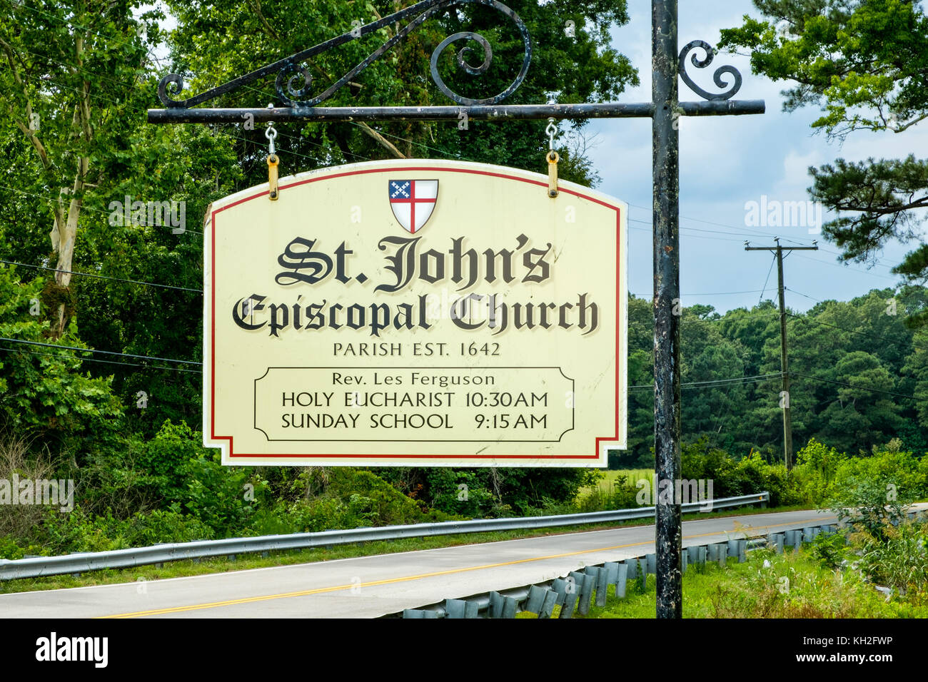 St Johns Episcopal Church, 828 Kings Highway, Chuckatuck, Suffolk, Virginia Stock Photo Alamy