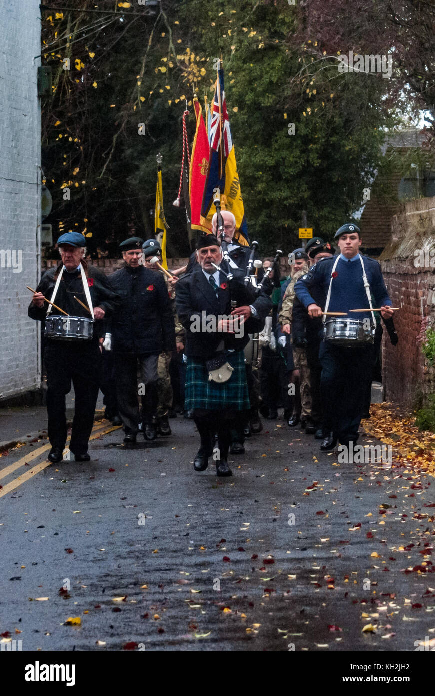 LEOMINSTER NOVEMBER 12 The remembrance parade makes its way to the