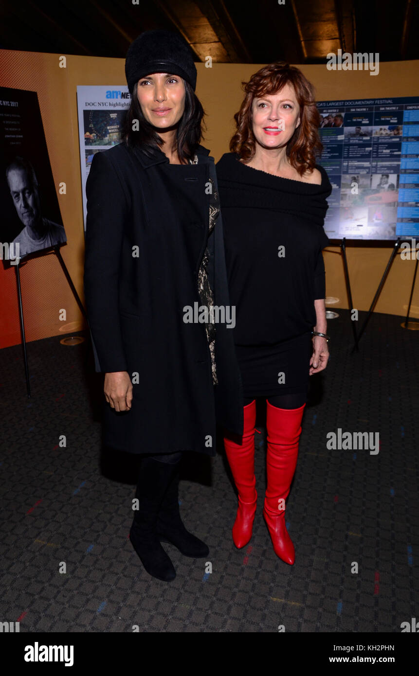 New York, NY, USA. 12th Nov, 2017. Padma Lakshmi (L) and Susan Sarandon