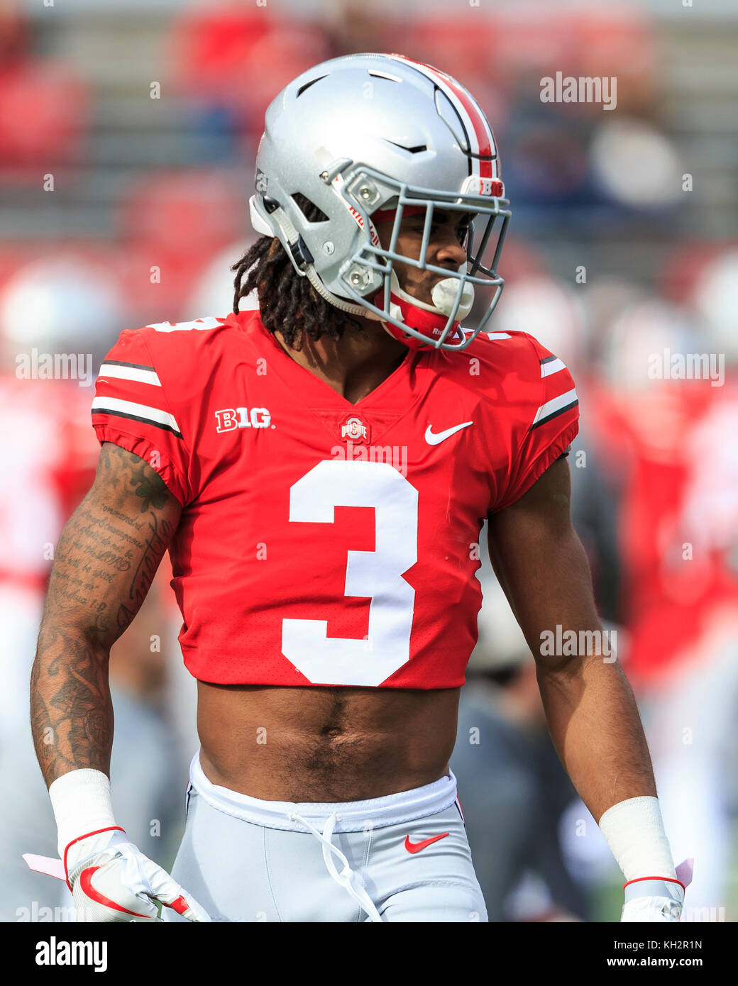 Columbus, Ohio, USA. 11th Nov, 2017. Ohio State Buckeyes cornerback