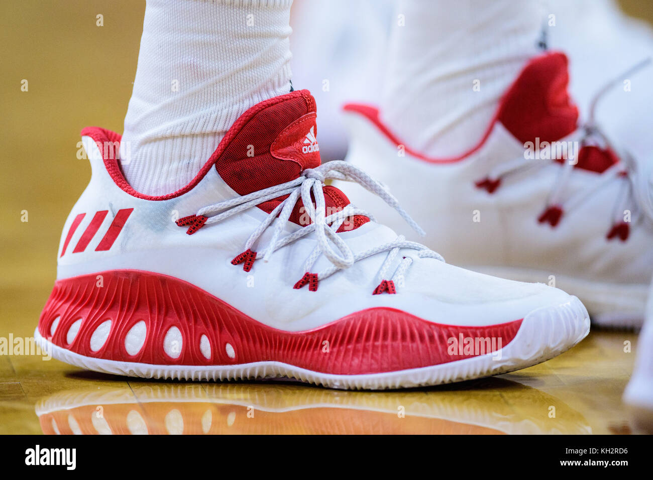 The Adidas shoes of NC State guard Sam 
