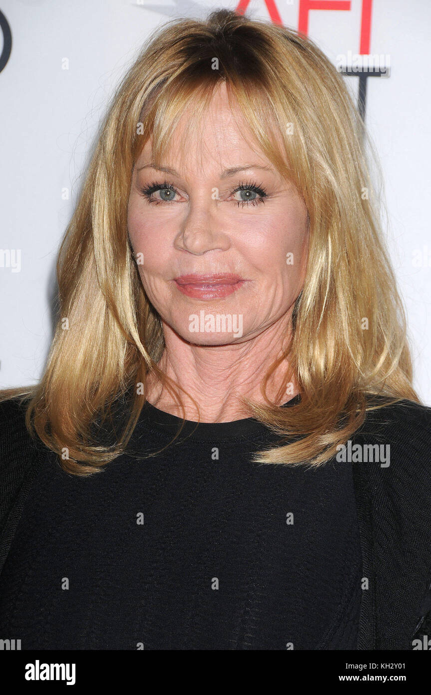 Los Angeles, California, USA. 12th Nov, 2017. November 12h 2017 - Los Angeles, California USA - Actress MELANIE GRIFFITH at The AFI Fest 2017 Premiere ''The Disaster Artist'' presented by Audi held at the TCL Chinese Theater, Hollywood, Los Angeles CA. Credit: Paul Fenton/ZUMA Wire/Alamy Live News Stock Photo
