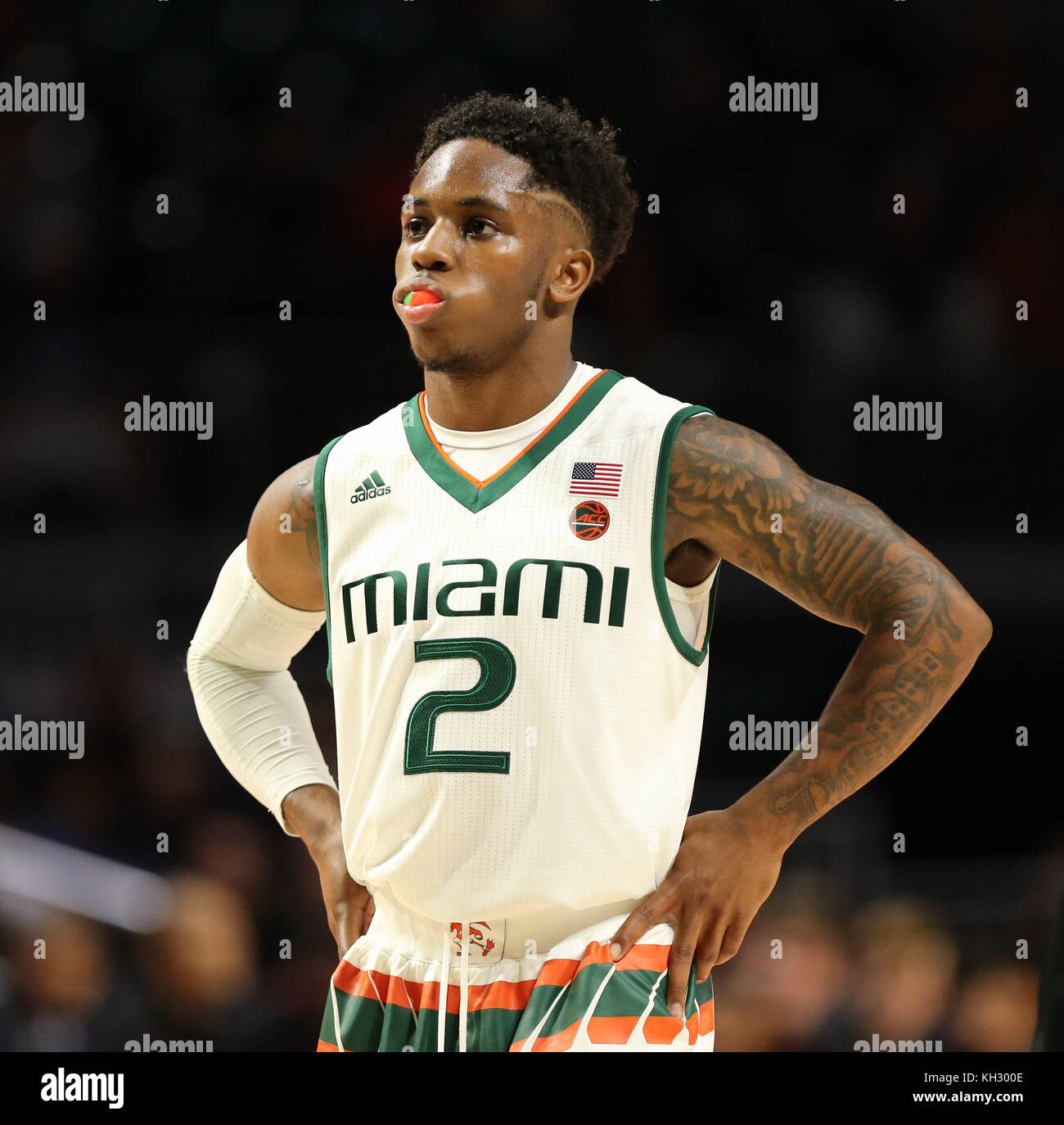 Chris Lykes Miami Hurricanes Basketball Jersey - Green