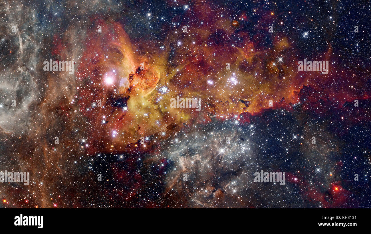 Night sky with stars and nebula. Elements of this image furnished by ...