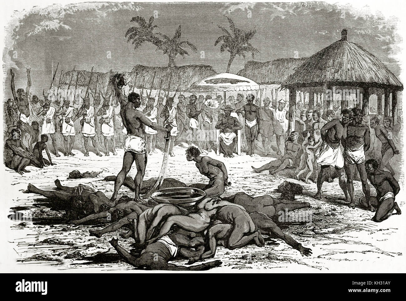 Animal sacrifices, Benin, 19th century - Stock Image - C013/2539 - Science  Photo Library