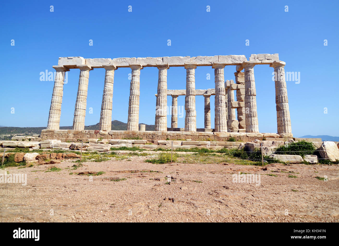 temple of Poseidon Sounion Greece Stock Photo - Alamy