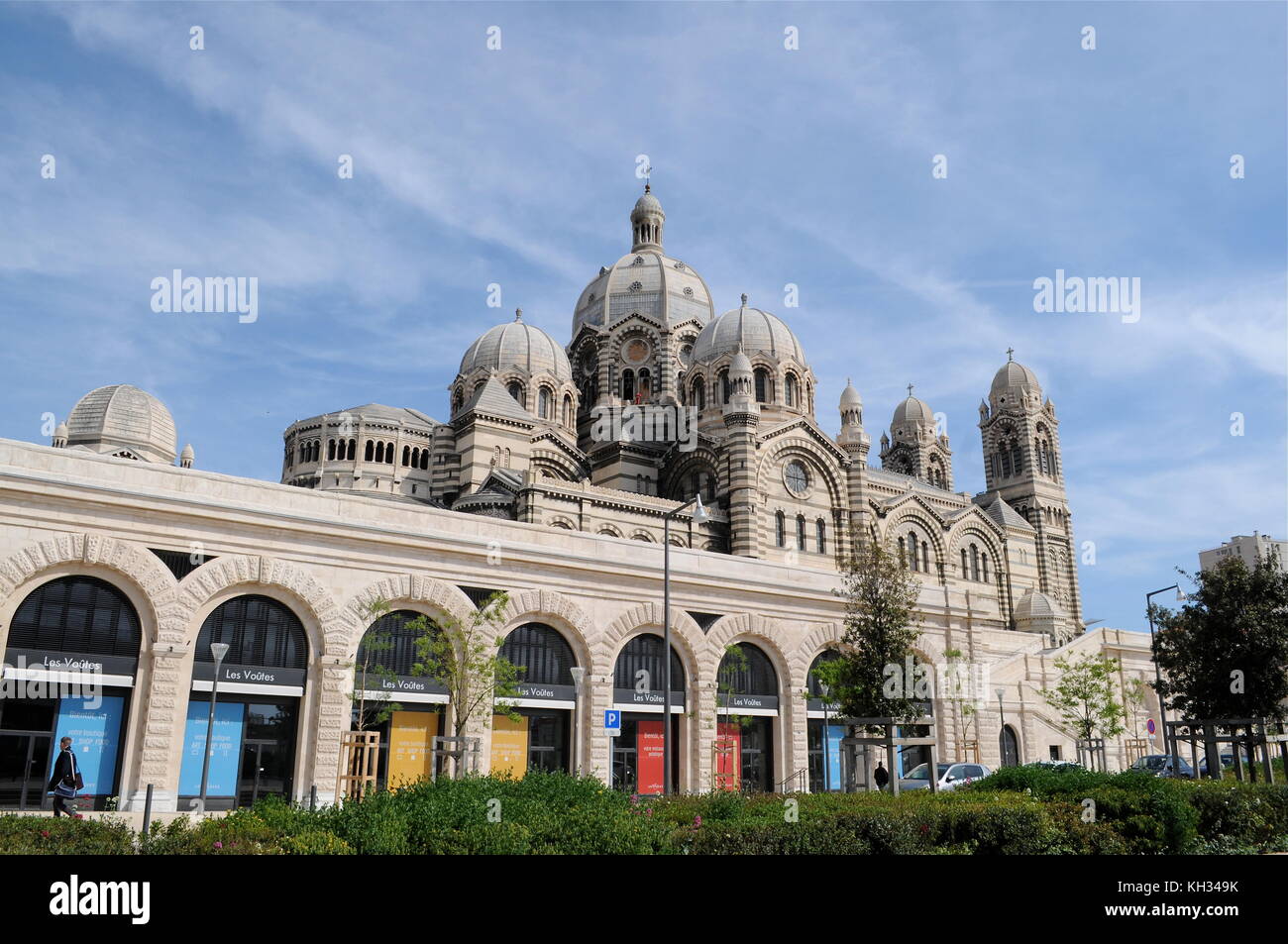 General views of La Joliette Port district, Marseille, France Stock Photo