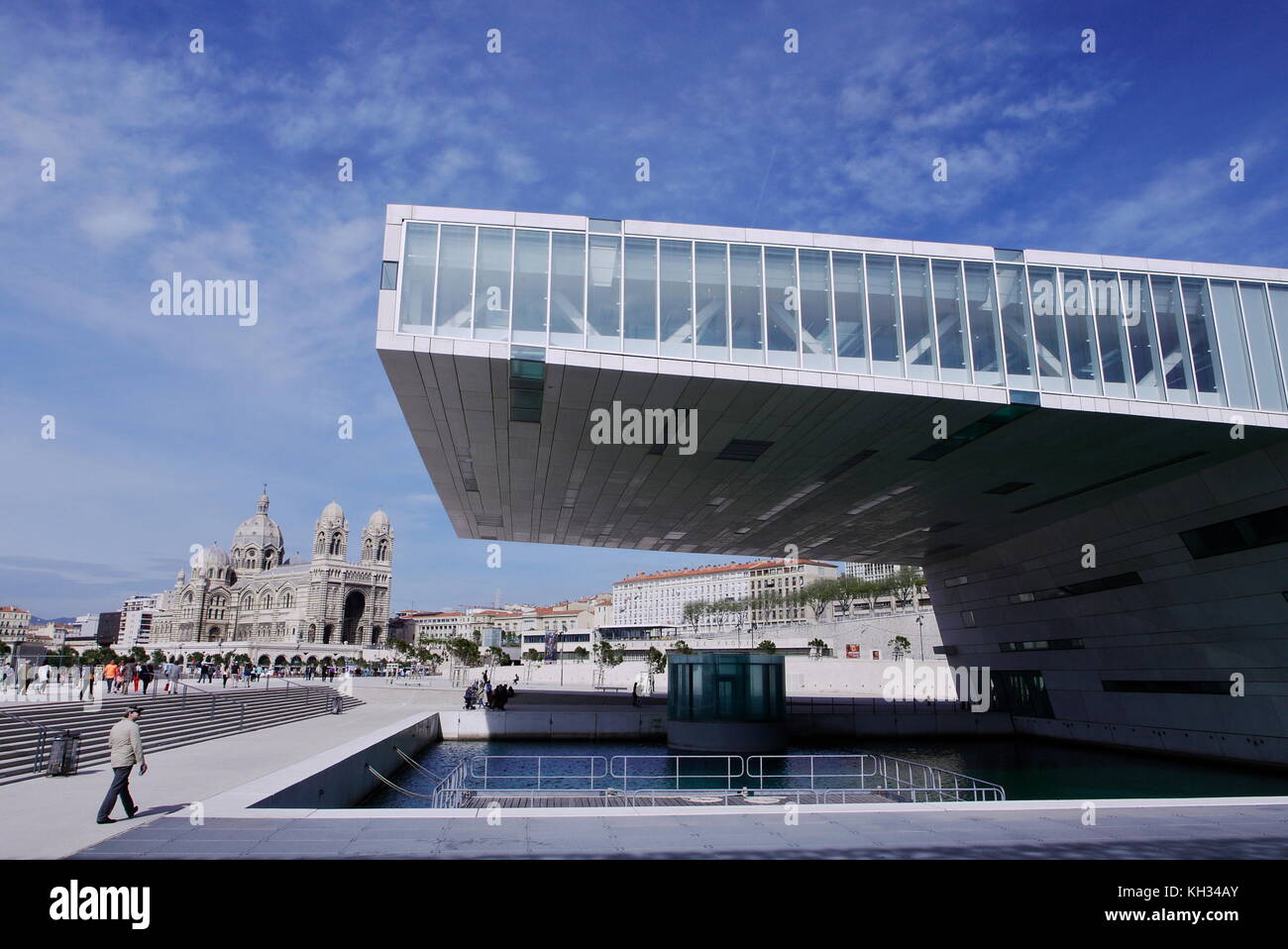 General views of La Joliette Port district, Marseille, France Stock