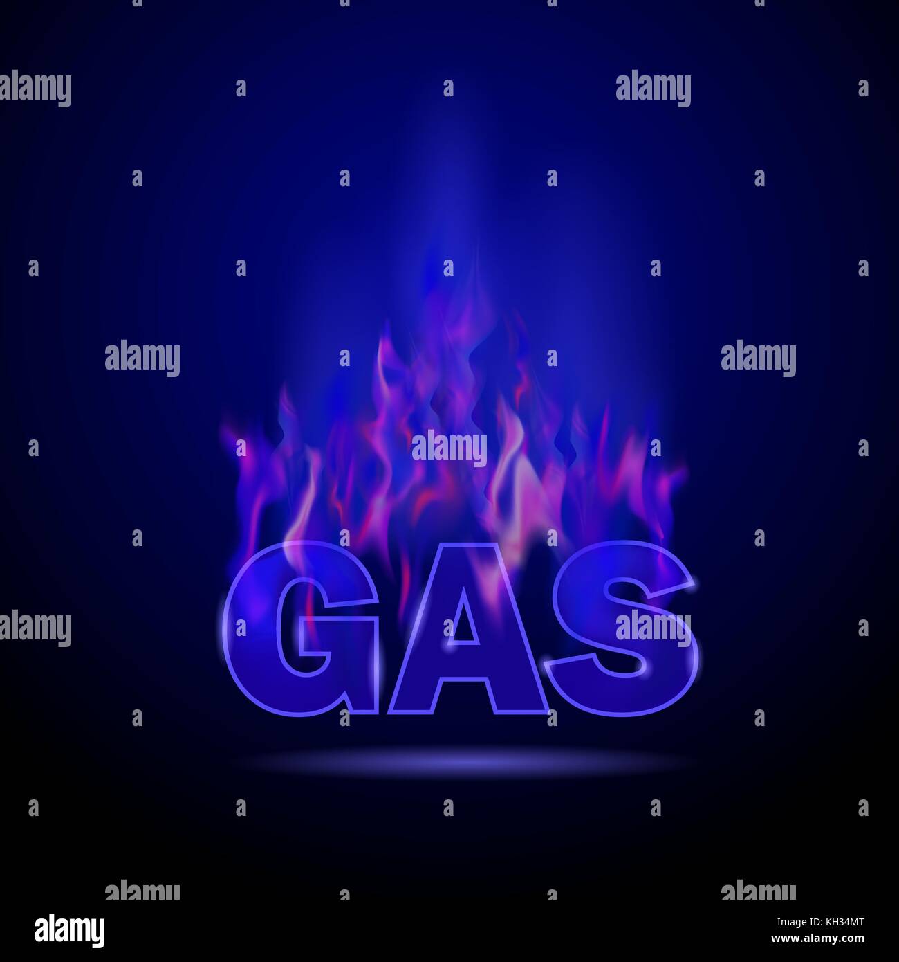 Gas Burning Fire Stock Vector Image & Art Alamy