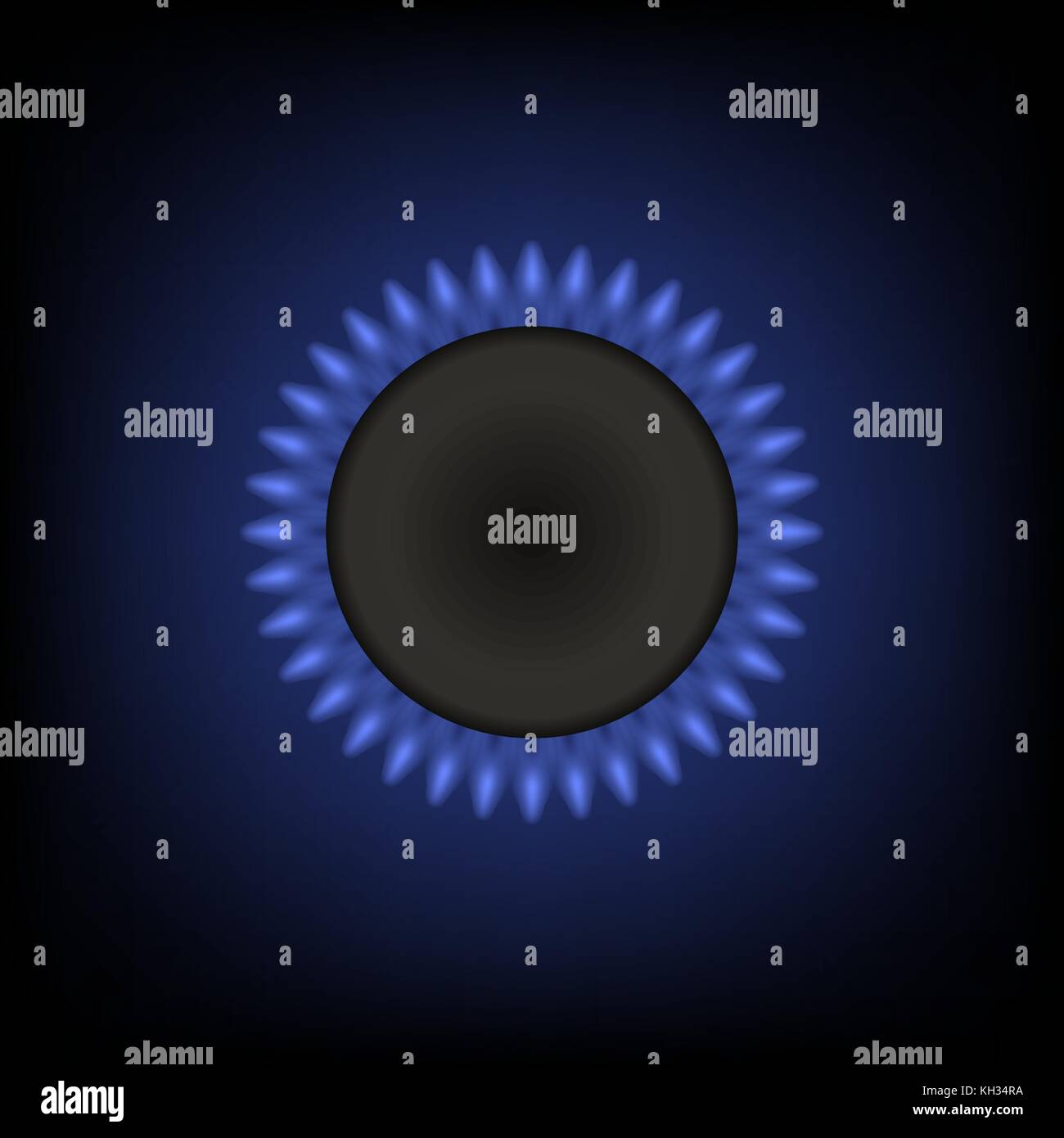 Gas Burning Fire Isolated Stock Vector Image & Art Alamy