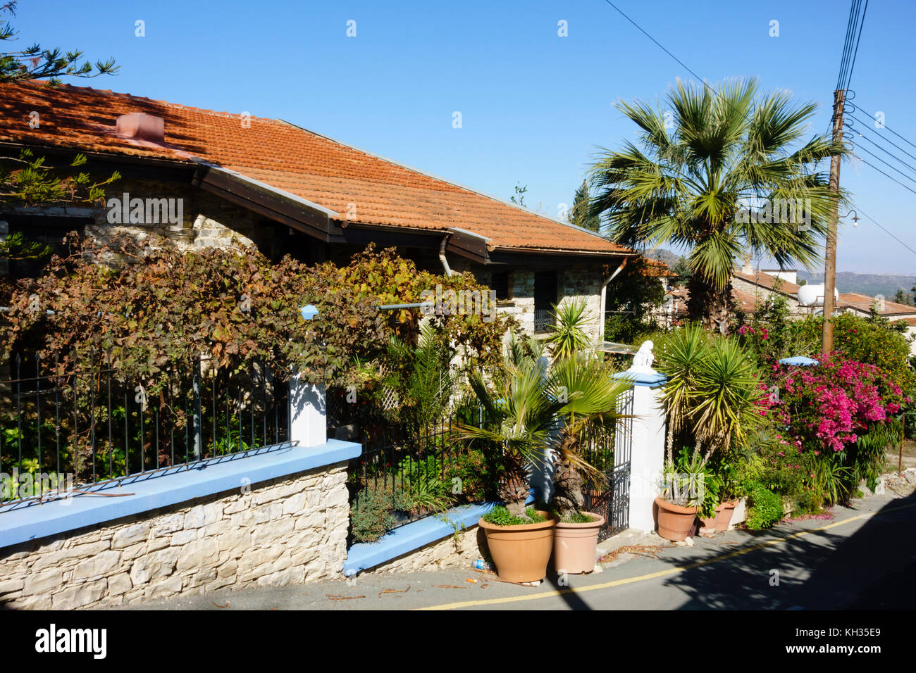 Village house, Pano Lefkara, Cyprus Stock Photo