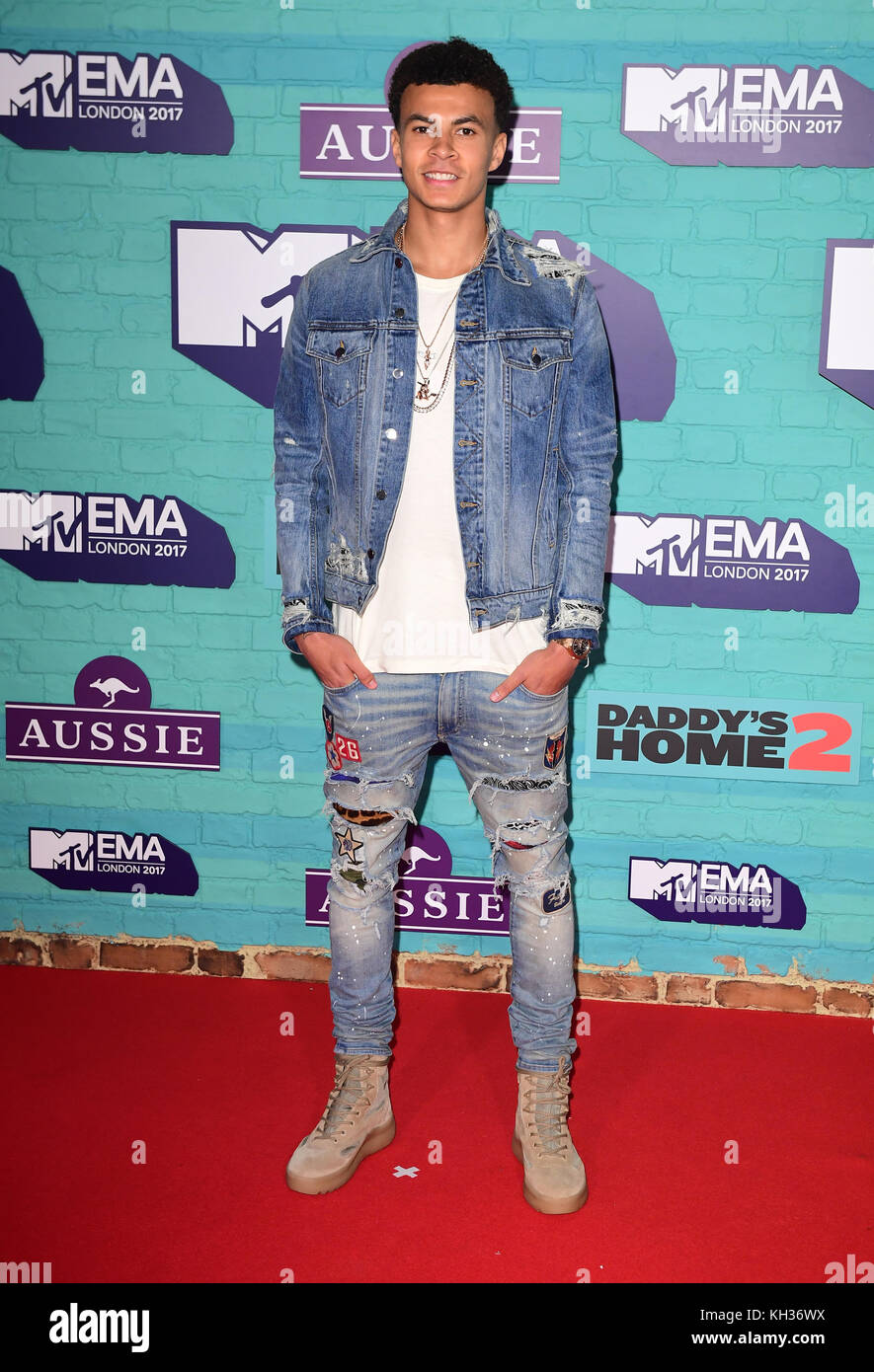 Dele Alli attending the MTV Europe Music Awards 2017 held at The SSE
