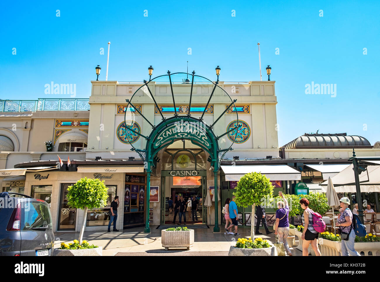 the casino cafe de paris in monte carlo, monaco, france. Stock Photo