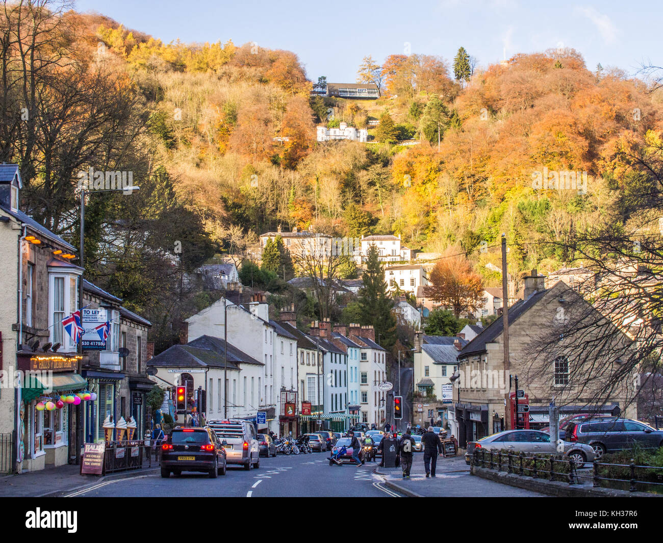 Matlock Bath, a village in Derbyshire, England Stock Photo Alamy
