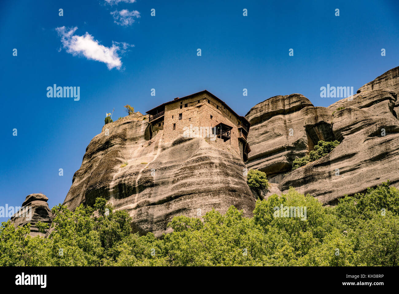 Meteora, Monasteries on Huge Rocks, near Kalabaka in Greece Stock Photo ...