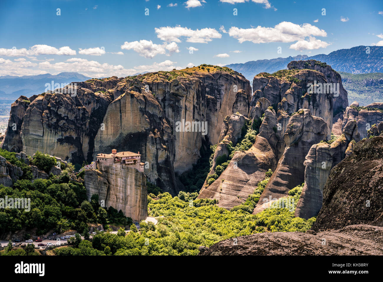 Meteora, Monasteries on Huge Rocks, near Kalabaka in Greece Stock Photo ...